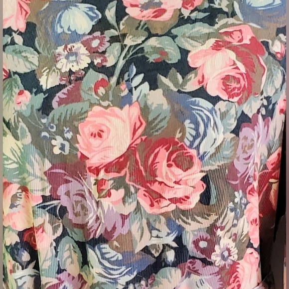 LAURA ASHLEY Vintage 90s Pinwale Cotton Corduroy Dress with Matching Sash - Picture 7 of 10